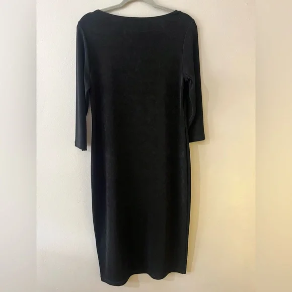 Black Chicos Travelers Collection Midi Dress NWT Women’s 1P/ 8 Petite - Picture 5 of 8